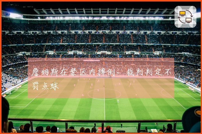 詹姆斯在禁区内摔倒，裁判判定不罚点球