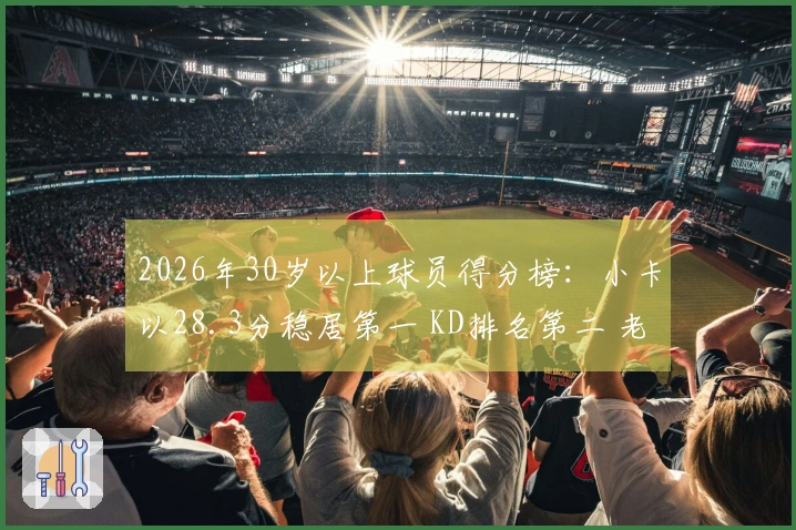 2026年30岁以上球员得分榜：小卡以28.3分稳居第一 KD排名第二 老詹第四